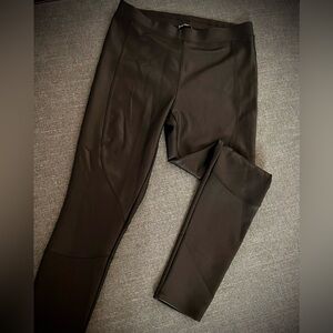 Express Black Faux Leather Leggings